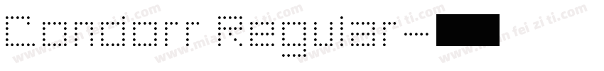 Condorr Regular字体转换